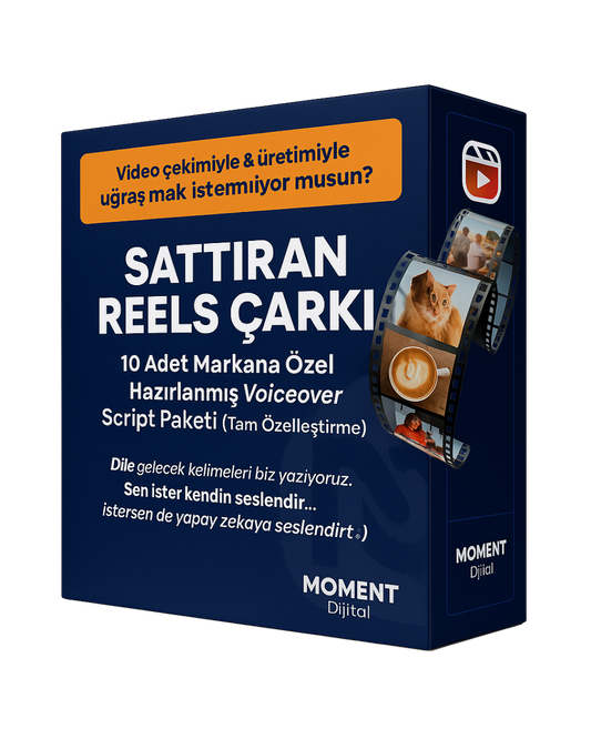 Sattıran Reels Çarkı: 10 Adet Markana Özel Hazırlanmış Voiceover Metin Paketi (Tam Özelleştirme)